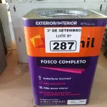 LOTE 287 - 01 LATA DE TINTA SUVINIL INTERIORES /EXTERIORES SEM CHEIRO 18L NA COR FOSCO BRANCO NEVE. (NO ESTADO) ATENÇÃO! FAZER A VISITAÇÃO ANTES DE ARREMATAR, NÃO SABEMOS SE FUNCIONA. LEILÃO NÃO TEM GARANTIA E NEM DEVOLUÇÃO, SUJEITO A POSSÍVEIS AVARIAS VISÍVEIS/OCULTAS E/OU AUSÊNCIA DE COMPONENTES.