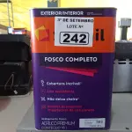 LOTE 242 - 01 LATA DE TINTA SUVINIL INTERIORES /EXTERIORES SEM CHEIRO 18L NA COR FOSCO BRANCO NEVE. (NO ESTADO) ATENÇÃO! FAZER A VISITAÇÃO ANTES DE ARREMATAR, NÃO SABEMOS SE FUNCIONA. LEILÃO NÃO TEM GARANTIA E NEM DEVOLUÇÃO, SUJEITO A POSSÍVEIS AVARIAS VISÍVEIS/OCULTAS E/OU AUSÊNCIA DE COMPONENTES.
