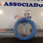 LOTE 210 - 01 ROLO DE CABO FLEXÍVEL 100M, 2,5MM NA COR AZUL. (NO ESTADO) ATENÇÃO! FAZER A VISITAÇÃO ANTES DE ARREMATAR, NÃO SABEMOS SE FUNCIONA. LEILÃO NÃO TEM GARANTIA E NEM DEVOLUÇÃO, SUJEITO A POSSÍVEIS AVARIAS VISÍVEIS/OCULTAS E/OU AUSÊNCIA DE COMPONENTES.