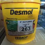 LOTE 263 - 01 BALDE DE DESMOL, DESMOLDANTE PARA CONCRETO A SER REVESTIDO 18L. (NO ESTADO) ATENÇÃO! FAZER A VISITAÇÃO ANTES DE ARREMATAR, NÃO SABEMOS SE FUNCIONA. LEILÃO NÃO TEM GARANTIA E NEM DEVOLUÇÃO, SUJEITO A POSSÍVEIS AVARIAS VISÍVEIS/OCULTAS E/OU AUSÊNCIA DE COMPONENTES.