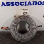 LOTE 220 - 01 ROLO DE CABO FLEXÍVEL 100M 10MM NA COR PRETA. (NO ESTADO) ATENÇÃO! FAZER A VISITAÇÃO ANTES DE ARREMATAR, NÃO SABEMOS SE FUNCIONA. LEILÃO NÃO TEM GARANTIA E NEM DEVOLUÇÃO, SUJEITO A POSSÍVEIS AVARIAS VISÍVEIS/OCULTAS E/OU AUSÊNCIA DE COMPONENTES.