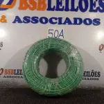 LOTE 050 - 01 ROLO DE CABO FLEXÍVEL 100M 10MM NA COR VERDE.(NO ESTADO) ATENÇÃO! FAZER A VISITAÇÃO ANTES DE ARREMATAR, NÃO SABEMOS SE FUNCIONA. LEILÃO NÃO TEM GARANTIA E NEM DEVOLUÇÃO, SUJEITO A POSSÍVEIS AVARIAS VISÍVEIS/OCULTAS E/OU AUSÊNCIA DE COMPONENTES.