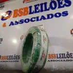 LOTE 180 - 01 ROLO DE CABO FLEXÍVEL 100M 4MM NA COR VERDE. (NO ESTADO) ATENÇÃO! FAZER A VISITAÇÃO ANTES DE ARREMATAR, NÃO SABEMOS SE FUNCIONA. LEILÃO NÃO TEM GARANTIA E NEM DEVOLUÇÃO, SUJEITO A POSSÍVEIS AVARIAS VISÍVEIS/OCULTAS E/OU AUSÊNCIA DE COMPONENTES.