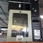 LOTE 107 - 04 GABINETES PARA PC E 01 RACK PARA EQUIPAMENTOS ELETRÔNICOS. (NO ESTADO) ATENÇÃO! FAZER A VISITAÇÃO ANTES DE ARREMATAR, NÃO SABEMOS SE FUNCIONA. LEILÃO NÃO TEM GARANTIA E NEM DEVOLUÇÃO, SUJEITO A POSSÍVEIS AVARIAS VISÍVEIS/OCULTAS E/OU AUSÊNCIA DE COMPONENTES.