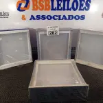 LOTE 282 - 04 LUMINÁRIAS DE EMBUTIR MARCA EDIBRAZ. (NO ESTADO) ATENÇÃO! FAZER A VISITAÇÃO ANTES DE ARREMATAR, NÃO SABEMOS SE FUNCIONA. LEILÃO NÃO TEM GARANTIA E NEM DEVOLUÇÃO, SUJEITO A POSSÍVEIS AVARIAS VISÍVEIS/OCULTAS E/OU AUSÊNCIA DE COMPONENTES.