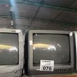 LOTE 076 - 03 TV’S DE TUBO MARCAS E MODELOS DIVERSOS. (NO ESTADO) ATENÇÃO! FAZER A VISITAÇÃO ANTES DE ARREMATAR, NÃO SABEMOS SE FUNCIONA. LEILÃO NÃO TEM GARANTIA E NEM DEVOLUÇÃO, SUJEITO A POSSÍVEIS AVARIAS VISÍVEIS/OCULTAS E/OU AUSÊNCIA DE COMPONENTES.