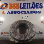 LOTE 060 - 01 ROLO DE CABO FLEXÍVEL 100M 10MM NA COR PRETA.(NO ESTADO) ATENÇÃO! FAZER A VISITAÇÃO ANTES DE ARREMATAR, NÃO SABEMOS SE FUNCIONA. LEILÃO NÃO TEM GARANTIA E NEM DEVOLUÇÃO, SUJEITO A POSSÍVEIS AVARIAS VISÍVEIS/OCULTAS E/OU AUSÊNCIA DE COMPONENTES.