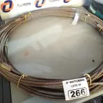 LOTE 266 - 01 ROLO DE CABO DE AÇO 3/8” COM 50 METROS. (NO ESTADO) ATENÇÃO! FAZER A VISITAÇÃO ANTES DE ARREMATAR, NÃO SABEMOS SE FUNCIONA. LEILÃO NÃO TEM GARANTIA E NEM DEVOLUÇÃO, SUJEITO A POSSÍVEIS AVARIAS VISÍVEIS/OCULTAS E/OU AUSÊNCIA DE COMPONENTES.