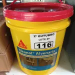 LOTE 116 - 01 BALDE DE SIKANOL ALVENARIA, ADITIVO PLASTIFICANTE PARA ARGAMASSA DE ASSENTAMENTO E REBOCO. (NO ESTADO) ATENÇÃO! FAZER A VISITAÇÃO ANTES DE ARREMATAR, NÃO SABEMOS SE FUNCIONA. LEILÃO NÃO TEM GARANTIA E NEM DEVOLUÇÃO, SUJEITO A POSSÍVEIS AVARIAS VISÍVEIS/OCULTAS E/OU AUSÊNCIA DE COMPONENTES.