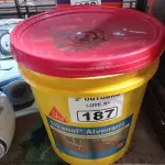 LOTE 187 - 01 BALDE DE SIKANOL ALVENARIA, ADITIVO PLASTIFICANTE PARA ARGAMASSA DE ASSENTAMENTO E REBOCO. (NO ESTADO) ATENÇÃO! FAZER A VISITAÇÃO ANTES DE ARREMATAR, NÃO SABEMOS SE FUNCIONA. LEILÃO NÃO TEM GARANTIA E NEM DEVOLUÇÃO, SUJEITO A POSSÍVEIS AVARIAS VISÍVEIS/OCULTAS E/OU AUSÊNCIA DE COMPONENTES.