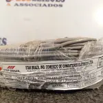 LOTE 090 - 01 ROLO DE CABO FLEXÍVEL 100M 2,5MM NA COR CINZA. (NO ESTADO) ATENÇÃO! FAZER A VISITAÇÃO ANTES DE ARREMATAR, NÃO SABEMOS SE FUNCIONA. LEILÃO NÃO TEM GARANTIA E NEM DEVOLUÇÃO, SUJEITO A POSSÍVEIS AVARIAS VISÍVEIS/OCULTAS E/OU AUSÊNCIA DE COMPONENTES.