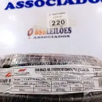 LOTE 220 - 01 ROLO DE CABO FLEXÍVEL 100M 10MM NA COR PRETA. (NO ESTADO) ATENÇÃO! FAZER A VISITAÇÃO ANTES DE ARREMATAR, NÃO SABEMOS SE FUNCIONA. LEILÃO NÃO TEM GARANTIA E NEM DEVOLUÇÃO, SUJEITO A POSSÍVEIS AVARIAS VISÍVEIS/OCULTAS E/OU AUSÊNCIA DE COMPONENTES.