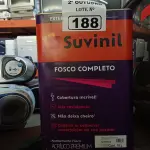 LOTE 188 - 01 LATA DE TINTA SUVINIL EXTERIORES/INTERIORES 18L NA COR FOSCO BRANCO NEVE. (NO ESTADO) ATENÇÃO! FAZER A VISITAÇÃO ANTES DE ARREMATAR, NÃO SABEMOS SE FUNCIONA. LEILÃO NÃO TEM GARANTIA E NEM DEVOLUÇÃO, SUJEITO A POSSÍVEIS AVARIAS VISÍVEIS/OCULTAS E/OU AUSÊNCIA DE COMPONENTES.