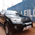 LOTE 527 - 01 I/TOYOTA HILUX SW4 SRV 4X4, ANO 2007, COR PRETA, DIESEL (NO ESTADO)