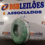 LOTE 030 - 01 ROLO DE CABO FLEXÍVEL 100M 10MM NA COR VERDE.(NO ESTADO) ATENÇÃO! FAZER A VISITAÇÃO ANTES DE ARREMATAR, NÃO SABEMOS SE FUNCIONA. LEILÃO NÃO TEM GARANTIA E NEM DEVOLUÇÃO, SUJEITO A POSSÍVEIS AVARIAS VISÍVEIS/OCULTAS E/OU AUSÊNCIA DE COMPONENTES.