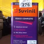 LOTE 276 - 01 LATA DE TINTA SUVINIL INTERIORES /EXTERIORES SEM CHEIRO 18L NA COR FOSCO BRANCO NEVE. (NO ESTADO) ATENÇÃO! FAZER A VISITAÇÃO ANTES DE ARREMATAR, NÃO SABEMOS SE FUNCIONA. LEILÃO NÃO TEM GARANTIA E NEM DEVOLUÇÃO, SUJEITO A POSSÍVEIS AVARIAS VISÍVEIS/OCULTAS E/OU AUSÊNCIA DE COMPONENTES.