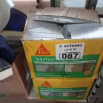 LOTE 087 - 02 CAIXAS DE SIKA TOP 107 CINZA, ARGAMASSA POLIMÉRICA DE ALTO DESEMPENHO. (NO ESTADO) ATENÇÃO! FAZER A VISITAÇÃO ANTES DE ARREMATAR, NÃO SABEMOS SE FUNCIONA. LEILÃO NÃO TEM GARANTIA E NEM DEVOLUÇÃO, SUJEITO A POSSÍVEIS AVARIAS VISÍVEIS/OCULTAS E/OU AUSÊNCIA DE COMPONENTES.