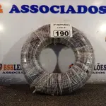 LOTE 190 - 01 ROLO DE CABO FLEXÍVEL 100M 10MM NA COR PRETA. (NO ESTADO) ATENÇÃO! FAZER A VISITAÇÃO ANTES DE ARREMATAR, NÃO SABEMOS SE FUNCIONA. LEILÃO NÃO TEM GARANTIA E NEM DEVOLUÇÃO, SUJEITO A POSSÍVEIS AVARIAS VISÍVEIS/OCULTAS E/OU AUSÊNCIA DE COMPONENTES.