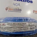 LOTE 040 - 01 ROLO DE CABO FLEXÍVEL 100M 10MM NA COR AZUL.(NO ESTADO) ATENÇÃO! FAZER A VISITAÇÃO ANTES DE ARREMATAR, NÃO SABEMOS SE FUNCIONA. LEILÃO NÃO TEM GARANTIA E NEM DEVOLUÇÃO, SUJEITO A POSSÍVEIS AVARIAS VISÍVEIS/OCULTAS E/OU AUSÊNCIA DE COMPONENTES.