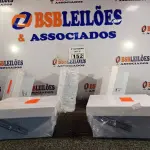 LOTE 152 - 05 LUMINÁRIAS DE EMBUTIR MARCAS EDIBRAZ. (NO ESTADO) ATENÇÃO! FAZER A VISITAÇÃO ANTES DE ARREMATAR, NÃO SABEMOS SE FUNCIONA. LEILÃO NÃO TEM GARANTIA E NEM DEVOLUÇÃO, SUJEITO A POSSÍVEIS AVARIAS VISÍVEIS/OCULTAS E/OU AUSÊNCIA DE COMPONENTES.