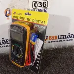 LOTE 036 - 01 MULTÍMETRO DIGITAL. (NO ESTADO) ATENÇÃO! FAZER A VISITAÇÃO ANTES DE ARREMATAR, NÃO SABEMOS SE FUNCIONA. LEILÃO NÃO TEM GARANTIA E NEM DEVOLUÇÃO, SUJEITO A POSSÍVEIS AVARIAS VISÍVEIS/OCULTAS E/OU AUSÊNCIA DE COMPONENTES.