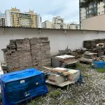 LOTE 381 - ESTRUTURA EM MADEIRA 04 (NO ESTADO)(SÓ PODERÁ RETIRAR 30 DIAS APÓS O TÉRMINO DO LEILÃO)