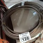 LOTE 128 - 02 ROLOS DE CABO DE AÇO 3/8” SENDO 01 COM 14 E OUTRO COM 19 METROS. (NO ESTADO) ATENÇÃO! FAZER A VISITAÇÃO ANTES DE ARREMATAR, NÃO SABEMOS SE FUNCIONA. LEILÃO NÃO TEM GARANTIA E NEM DEVOLUÇÃO, SUJEITO A POSSÍVEIS AVARIAS VISÍVEIS/OCULTAS E/OU AUSÊNCIA DE COMPONENTES.