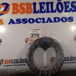 LOTE 270 - 01 ROLO DE CABO FLEXÍVEL 100M 4MM NA COR PRETA. (NO ESTADO) ATENÇÃO! FAZER A VISITAÇÃO ANTES DE ARREMATAR, NÃO SABEMOS SE FUNCIONA. LEILÃO NÃO TEM GARANTIA E NEM DEVOLUÇÃO, SUJEITO A POSSÍVEIS AVARIAS VISÍVEIS/OCULTAS E/OU AUSÊNCIA DE COMPONENTES.