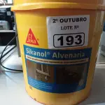 LOTE 193 - 01 BALDE DE SIKANOL ALVENARIA, ADITIVO PLASTIFICANTE PARA ARGAMASSA DE ASSENTAMENTO E REBOCO. (NO ESTADO) ATENÇÃO! FAZER A VISITAÇÃO ANTES DE ARREMATAR, NÃO SABEMOS SE FUNCIONA. LEILÃO NÃO TEM GARANTIA E NEM DEVOLUÇÃO, SUJEITO A POSSÍVEIS AVARIAS VISÍVEIS/OCULTAS E/OU AUSÊNCIA DE COMPONENTES.