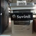 LOTE 093 - 01 BALDE DE TINTA SUVINIL INTERIORES NA COR FOSCO BRANCO 18L. (NO ESTADO) ATENÇÃO! FAZER A VISITAÇÃO ANTES DE ARREMATAR, NÃO SABEMOS SE FUNCIONA. LEILÃO NÃO TEM GARANTIA E NEM DEVOLUÇÃO, SUJEITO A POSSÍVEIS AVARIAS VISÍVEIS/OCULTAS E/OU AUSÊNCIA DE COMPONENTES.