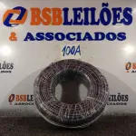 LOTE 100 - 01 ROLO DE CABO FLEXÍVEL 100M 10MM NA COR PRETA.(NO ESTADO) ATENÇÃO! FAZER A VISITAÇÃO ANTES DE ARREMATAR, NÃO SABEMOS SE FUNCIONA. LEILÃO NÃO TEM GARANTIA E NEM DEVOLUÇÃO, SUJEITO A POSSÍVEIS AVARIAS VISÍVEIS/OCULTAS E/OU AUSÊNCIA DE COMPONENTES.
