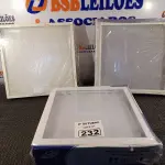 LOTE 232 - 03 LUMINÁRIAS DE EMBUTIR MARCAS EDIBRAZ. (NO ESTADO) ATENÇÃO! FAZER A VISITAÇÃO ANTES DE ARREMATAR, NÃO SABEMOS SE FUNCIONA. LEILÃO NÃO TEM GARANTIA E NEM DEVOLUÇÃO, SUJEITO A POSSÍVEIS AVARIAS VISÍVEIS/OCULTAS E/OU AUSÊNCIA DE COMPONENTES.