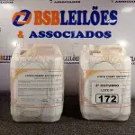 LOTE 172 - 20 LITROS DE SABONETE DE ESPUMA ANTISSÉPTICO. (NO ESTADO) ATENÇÃO! FAZER A VISITAÇÃO ANTES DE ARREMATAR, NÃO SABEMOS SE FUNCIONA. LEILÃO NÃO TEM GARANTIA E NEM DEVOLUÇÃO, SUJEITO A POSSÍVEIS AVARIAS VISÍVEIS/OCULTAS E/OU AUSÊNCIA DE COMPONENTES.