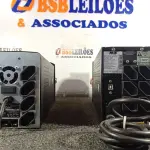 LOTE 560 - 01 NOBREAK SMS 12V 700VA E 01 NOBREAK NHS 24V 1400VA COM SAÍDA 220V. (NO ESTADO) ATENÇÃO! FAZER A VISITAÇÃO ANTES DE ARREMATAR, NÃO SABEMOS SE FUNCIONA. LEILÃO NÃO TEM GARANTIA E NEM DEVOLUÇÃO, SUJEITO A POSSÍVEIS AVARIAS VISÍVEIS/OCULTAS E/OU AUSÊNCIA DE COMPONENTES.