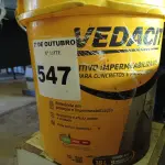 LOTE 547 - 01 BALDE DE VEDACIT, ADITIVO IMPERMEABILIZANTE PARA CONCRETOS E ARGAMASSAS 18L. (NO ESTADO) ATENÇÃO! FAZER A VISITAÇÃO ANTES DE ARREMATAR, NÃO SABEMOS SE FUNCIONA. LEILÃO NÃO TEM GARANTIA E NEM DEVOLUÇÃO, SUJEITO A POSSÍVEIS AVARIAS VISÍVEIS/OCULTAS E/OU AUSÊNCIA DE COMPONENTES.