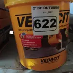 LOTE 622 - 01 BALDE DE VEDACIT, ADITIVO IMPERMEABILIZANTE PARA CONCRETOS E ARGAMASSAS 18L. (NO ESTADO) ATENÇÃO! FAZER A VISITAÇÃO ANTES DE ARREMATAR, NÃO SABEMOS SE FUNCIONA. LEILÃO NÃO TEM GARANTIA E NEM DEVOLUÇÃO, SUJEITO A POSSÍVEIS AVARIAS VISÍVEIS/OCULTAS E/OU AUSÊNCIA DE COMPONENTES.