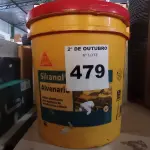 LOTE 479 - 01 BALDE DE SIKANOL ALVENARIA, ADITIVO PLASTIFICANTE PARA ARGAMASSA DE ASSENTAMENTO E REBOCO. (NO ESTADO) ATENÇÃO! FAZER A VISITAÇÃO ANTES DE ARREMATAR, NÃO SABEMOS SE FUNCIONA. LEILÃO NÃO TEM GARANTIA E NEM DEVOLUÇÃO, SUJEITO A POSSÍVEIS AVARIAS VISÍVEIS/OCULTAS E/OU AUSÊNCIA DE COMPONENTES.
