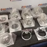 LOTE 580 - 12 LUMINÁRIAS DE EMBUTIR. (NO ESTADO) ATENÇÃO! FAZER A VISITAÇÃO ANTES DE ARREMATAR, NÃO SABEMOS SE FUNCIONA. LEILÃO NÃO TEM GARANTIA E NEM DEVOLUÇÃO, SUJEITO A POSSÍVEIS AVARIAS VISÍVEIS/OCULTAS E/OU AUSÊNCIA DE COMPONENTES.