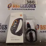 LOTE 380 - 01 RELÓGIO SMART WATCH M8. (NO ESTADO) ATENÇÃO! FAZER A VISITAÇÃO ANTES DE ARREMATAR, NÃO SABEMOS SE FUNCIONA. LEILÃO NÃO TEM GARANTIA E NEM DEVOLUÇÃO, SUJEITO A POSSÍVEIS AVARIAS VISÍVEIS/OCULTAS E/OU AUSÊNCIA DE COMPONENTES.