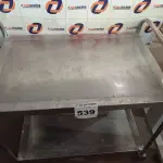 LOTE 539 - 01 CARRINHO EM AÇO INOX. (NO ESTADO) ATENÇÃO! FAZER A VISITAÇÃO ANTES DE ARREMATAR, NÃO SABEMOS SE FUNCIONA. LEILÃO NÃO TEM GARANTIA E NEM DEVOLUÇÃO, SUJEITO A POSSÍVEIS AVARIAS VISÍVEIS/OCULTAS E/OU AUSÊNCIA DE COMPONENTES.