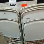 LOTE 502 - 01 MESA DE FERRO COM 07 CADEIRAS. (NO ESTADO) ATENÇÃO! FAZER A VISITAÇÃO ANTES DE ARREMATAR, NÃO SABEMOS SE FUNCIONA. LEILÃO NÃO TEM GARANTIA E NEM DEVOLUÇÃO, SUJEITO A POSSÍVEIS AVARIAS VISÍVEIS/OCULTAS E/OU AUSÊNCIA DE COMPONENTES.