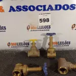 LOTE 598 - 02 REGISTROS BRUTO DE GAVETA DOCOL 1.1/2” E 02 REGISTROS MIPEL DE 40. (NO ESTADO) ATENÇÃO! FAZER A VISITAÇÃO ANTES DE ARREMATAR, NÃO SABEMOS SE FUNCIONA. LEILÃO NÃO TEM GARANTIA E NEM DEVOLUÇÃO, SUJEITO A POSSÍVEIS AVARIAS VISÍVEIS/OCULTAS E/OU AUSÊNCIA DE COMPONENTES.
