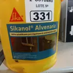 LOTE 331 - 01 BALDE DE SIKANOL ALVENARIA, ADITIVO PLASTIFICANTE PARA ARGAMASSA DE ASSENTAMENTO E REBOCO. (NO ESTADO) ATENÇÃO! FAZER A VISITAÇÃO ANTES DE ARREMATAR, NÃO SABEMOS SE FUNCIONA. LEILÃO NÃO TEM GARANTIA E NEM DEVOLUÇÃO, SUJEITO A POSSÍVEIS AVARIAS VISÍVEIS/OCULTAS E/OU AUSÊNCIA DE COMPONENTES.