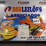 LOTE 457 - 01 PISTA HOT WHEELS. (NO ESTADO) ATENÇÃO! FAZER A VISITAÇÃO ANTES DE ARREMATAR, NÃO SABEMOS SE FUNCIONA. LEILÃO NÃO TEM GARANTIA E NEM DEVOLUÇÃO, SUJEITO A POSSÍVEIS AVARIAS VISÍVEIS/OCULTAS E/OU AUSÊNCIA DE COMPONENTES.