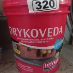 LOTE 320 - 01 BALDE DE DRYKOVEDA, ADITIVO IMPERMEABILIZANTE PARA ARGAMASSA E CONCRETO 18L. (NO ESTADO) ATENÇÃO! FAZER A VISITAÇÃO ANTES DE ARREMATAR, NÃO SABEMOS SE FUNCIONA. LEILÃO NÃO TEM GARANTIA E NEM DEVOLUÇÃO, SUJEITO A POSSÍVEIS AVARIAS VISÍVEIS/OCULTAS E/OU AUSÊNCIA DE COMPONENTES.