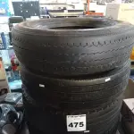 LOTE 475 - 04 PNEUS PARA CAMINHÃO ¾ SENDO 03 NA MEDIDA 215/75/17.5 E 01 NA MEDIDA 205/75/17.5. (NO ESTADO) ATENÇÃO! FAZER A VISITAÇÃO ANTES DE ARREMATAR, NÃO SABEMOS SE FUNCIONA. LEILÃO NÃO TEM GARANTIA E NEM DEVOLUÇÃO, SUJEITO A POSSÍVEIS AVARIAS VISÍVEIS/OCULTAS E/OU AUSÊNCIA DE COMPONENTES.