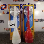 LOTE 521 - 02 PENDENTES DE VIDRO 1XE27. (NO ESTADO) ATENÇÃO! FAZER A VISITAÇÃO ANTES DE ARREMATAR, NÃO SABEMOS SE FUNCIONA. LEILÃO NÃO TEM GARANTIA E NEM DEVOLUÇÃO, SUJEITO A POSSÍVEIS AVARIAS VISÍVEIS/OCULTAS E/OU AUSÊNCIA DE COMPONENTES.