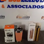 LOTE 408 - 01 KIT COPO + GARRAFA TÉRMICOS. (NO ESTADO) ATENÇÃO! FAZER A VISITAÇÃO ANTES DE ARREMATAR, NÃO SABEMOS SE FUNCIONA. LEILÃO NÃO TEM GARANTIA E NEM DEVOLUÇÃO, SUJEITO A POSSÍVEIS AVARIAS VISÍVEIS/OCULTAS E/OU AUSÊNCIA DE COMPONENTES.
