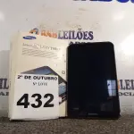 LOTE 432 - 01 TABLET SAMSUNG GALAXY TAB2. (NO ESTADO) ATENÇÃO! FAZER A VISITAÇÃO ANTES DE ARREMATAR, NÃO SABEMOS SE FUNCIONA. LEILÃO NÃO TEM GARANTIA E NEM DEVOLUÇÃO, SUJEITO A POSSÍVEIS AVARIAS VISÍVEIS/OCULTAS E/OU AUSÊNCIA DE COMPONENTES.