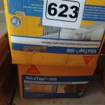 LOTE 623 - 02 CAIXAS DE SIKA TOP-100, REVESTIMENTO IMPERMEABILIZANTE SEMIFLEXÍVEL. (NO ESTADO) ATENÇÃO! FAZER A VISITAÇÃO ANTES DE ARREMATAR, NÃO SABEMOS SE FUNCIONA. LEILÃO NÃO TEM GARANTIA E NEM DEVOLUÇÃO, SUJEITO A POSSÍVEIS AVARIAS VISÍVEIS/OCULTAS E/OU AUSÊNCIA DE COMPONENTES.